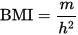 Formula per il calcolo dell'IMC