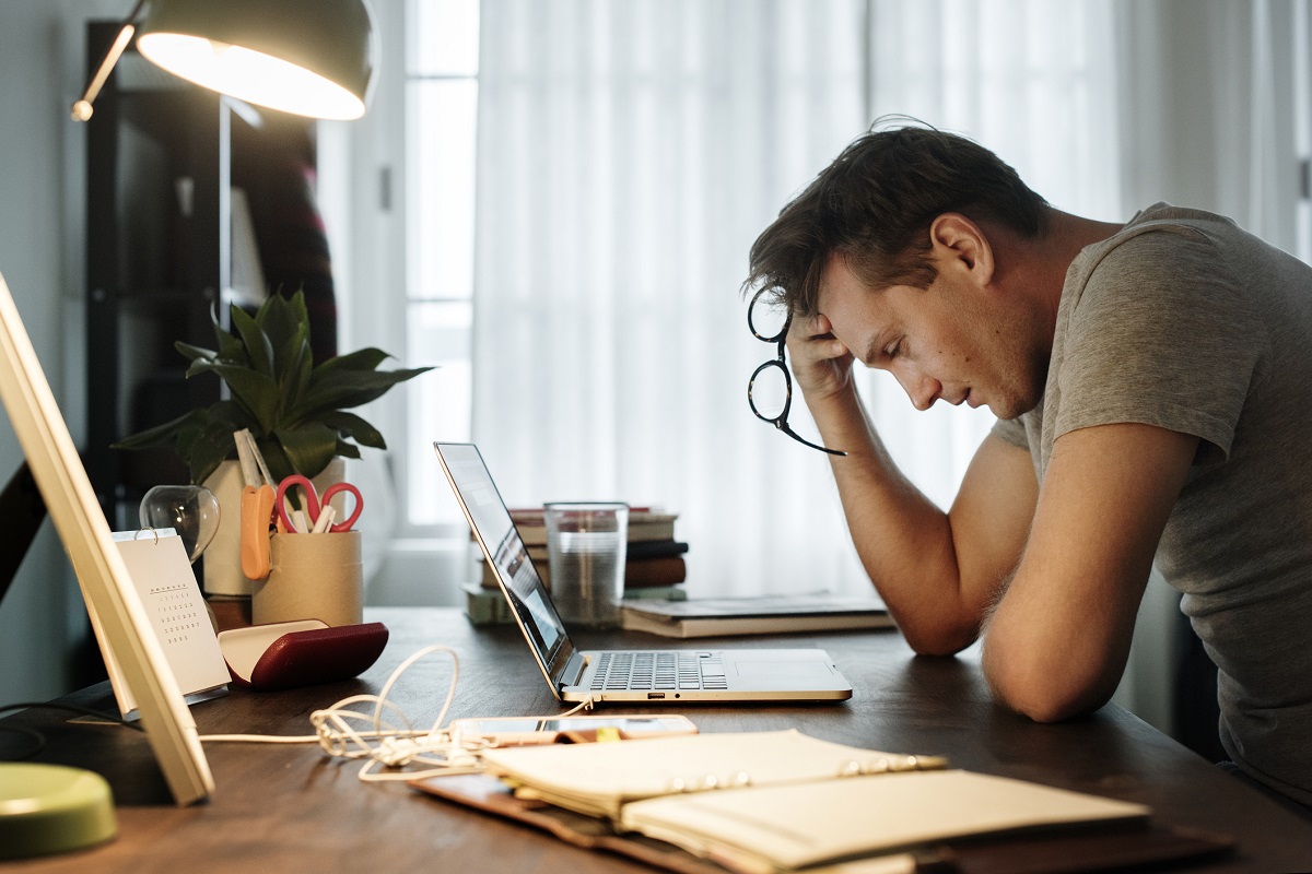 Lo stress in un uomo