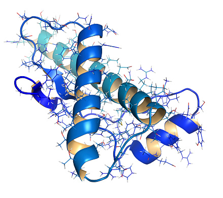 struttura microscopica della proteina prionica