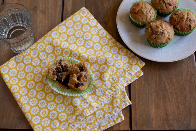 Ricetta per muffin salutari alla banana senza farina e lattosio, provatela con noi